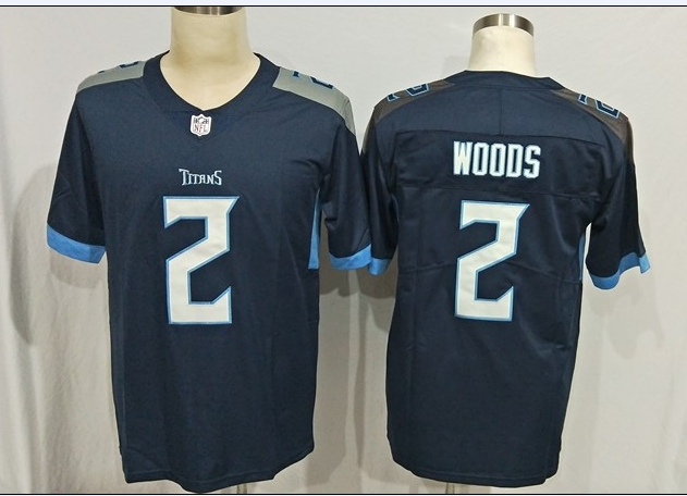 Men's Tennessee Titans Robert Woods #2 Navy Jersey Men's Tennessee Titans Robert Woods #2 Navy Jersey